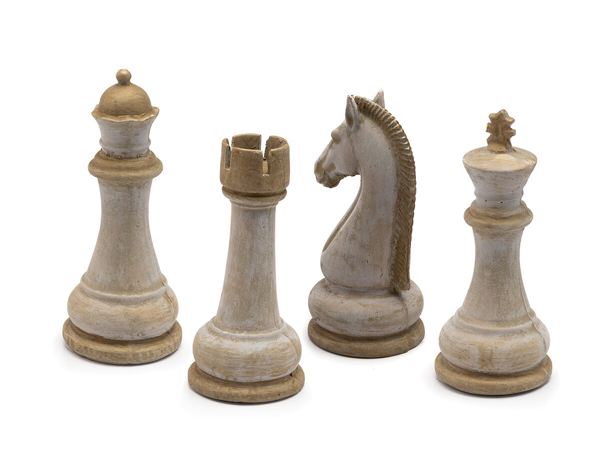Cavalo peça do xadrez decorativa em resina 33 cm - Loja Bora, Decora!