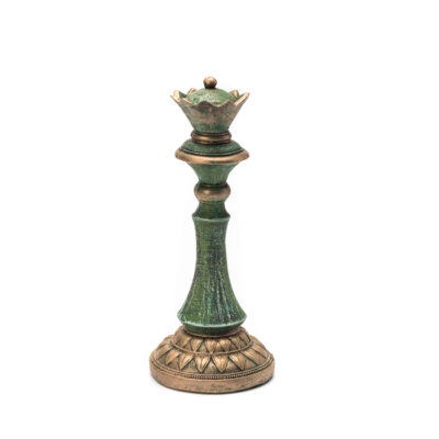 Peça de Xadrez Decorativa Em Porcelana Jogo Cerâmica Decoração Rei