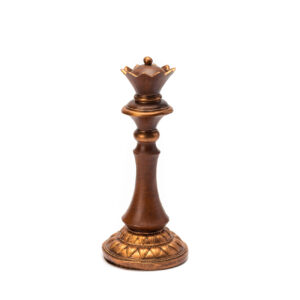 Rainha peça do xadrez decorativa em resina 30 cm