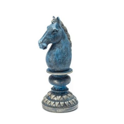 Peça de Xadrez Decorativa Em Porcelana Jogo Cerâmica Decoração Rei Rainha  Cavalo Bispo Torre Peão Estatueta no Shoptime