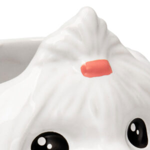 Caneca 3D cachorrinho Shih-Tzu branco xícara decorada PET