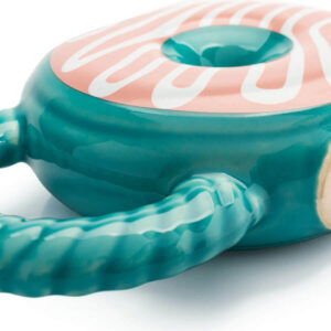 Caneca 3D donuts verde rosquinha decorada 400 ml