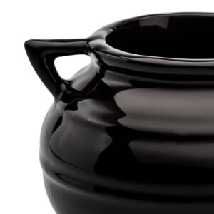 Caneca 3D caldeirão preto de bruxa 380 ml cerâmica