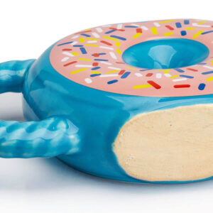Caneca 3D donuts azul rosquinha decorada 400 ml