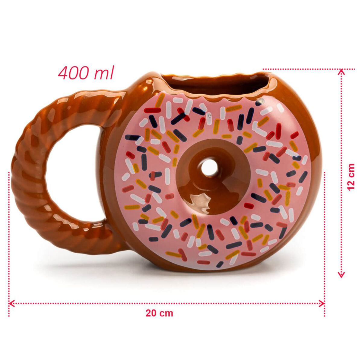 Caneca estilo donut/Cup Cake #caneca #xicara #doce #rosa #dourado