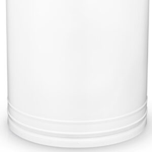 Lixeira 30 litros branca tambor lata de lixo aço galvanizado