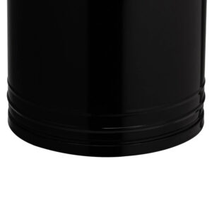 Lixeira 30 litros preta lata de lixo com tampa e alças