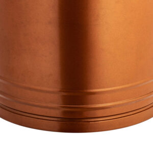 Lixeira 30 litros rose gold tambor lata de lixo cobre