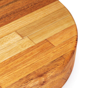 Gamela de madeira para churrasco bandeja rústica 23 cm