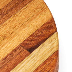 Gamela de madeira para churrasco bandeja rústica 27 cm