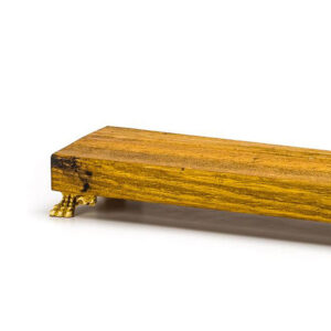 Base decorativa madeira aparador bandeja com pezinho 44 cm
