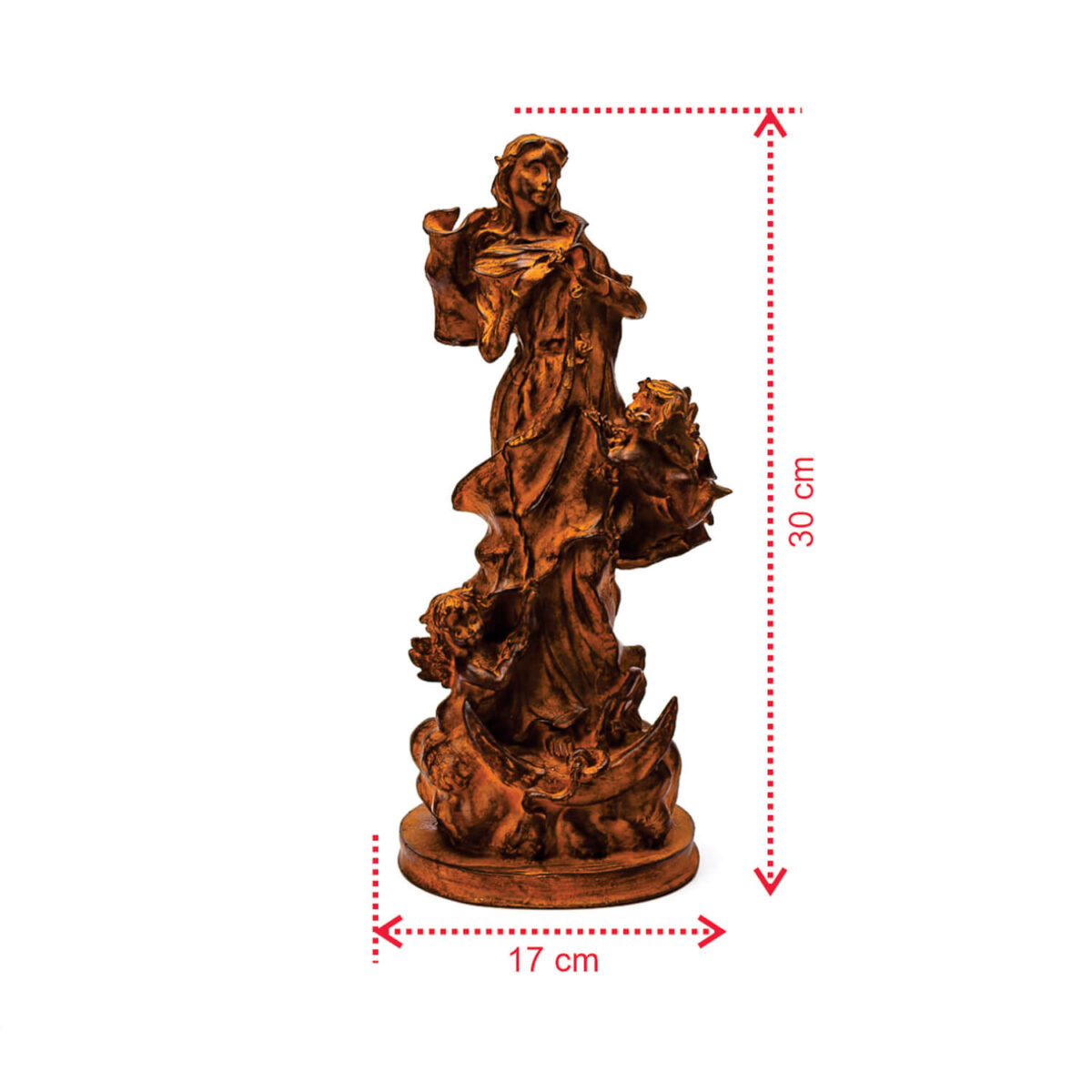 15171550451_VC8250-II_04.jpg Imagem de Nossa Senhora Desatadora dos Nós resina 30 cm