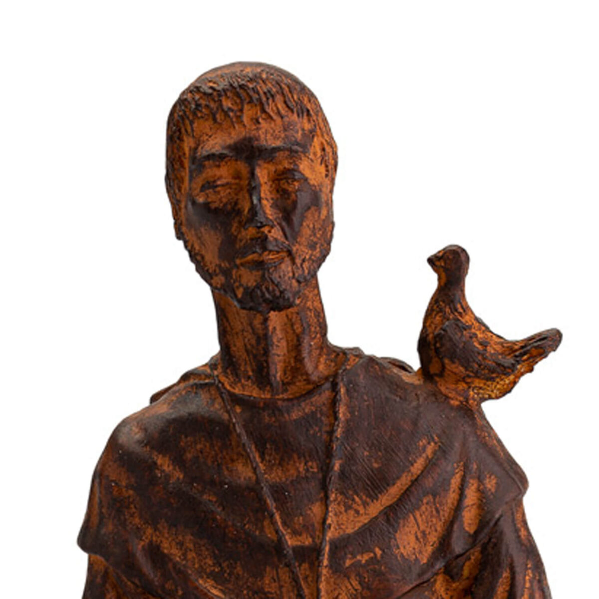 15171551661_VC8466_02.jpg Imagem de São Francisco de Assis meditando resina 20 cm