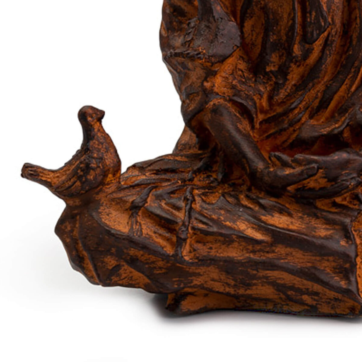 15171551671_VC8466_03.jpg Imagem de São Francisco de Assis meditando resina 20 cm