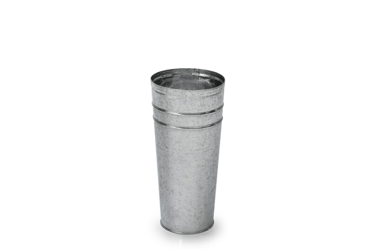 8038320699_CACHEPO-CONE-N-01-5.jpg Vaso cachepô cone de aço galvanizado 22 cm