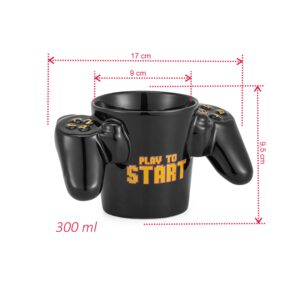 Caneca 3D gamer controle de vídeo game geek cerâmica 350 ml
