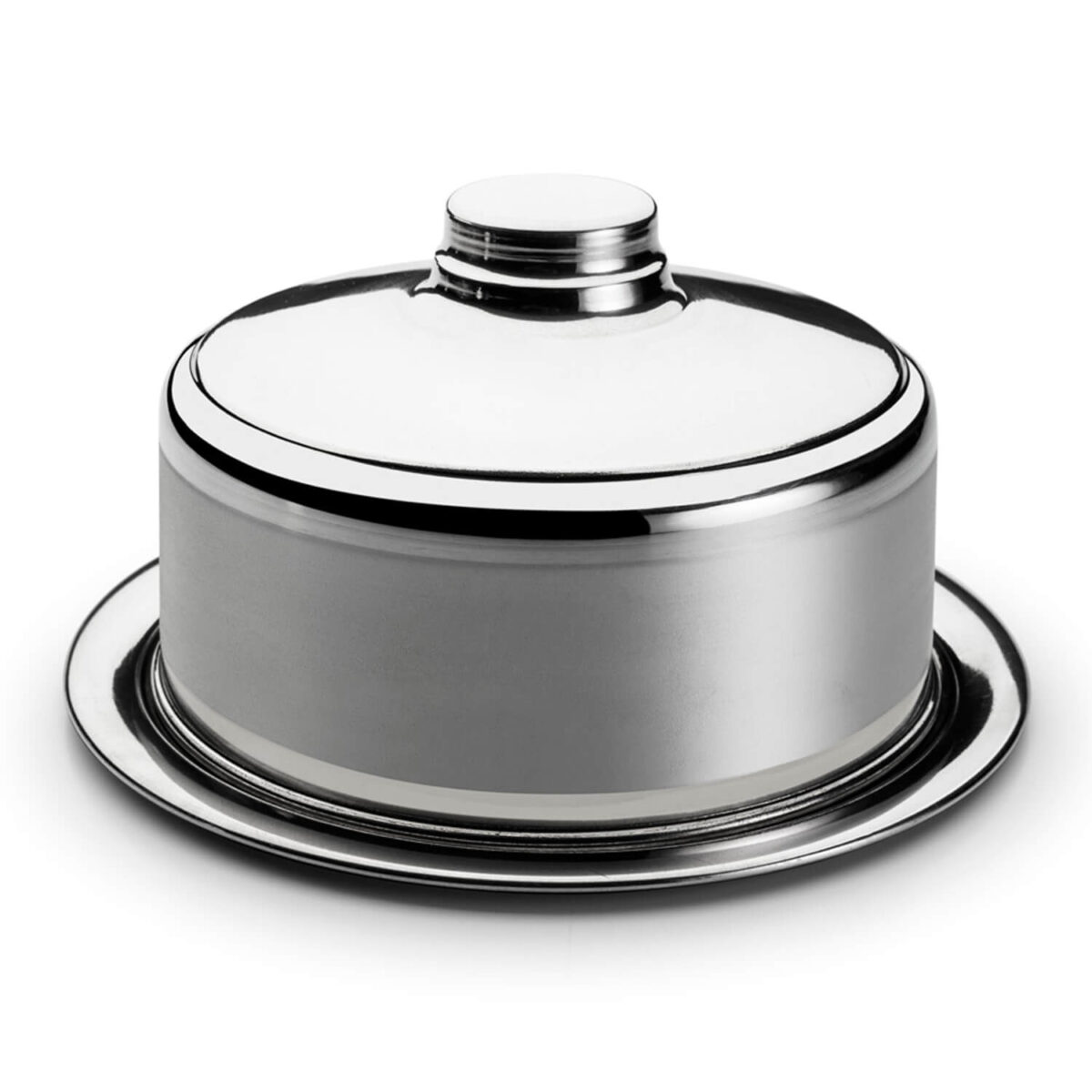 Boleira prato porta bolo com tampa boleira de alumínio 28x12