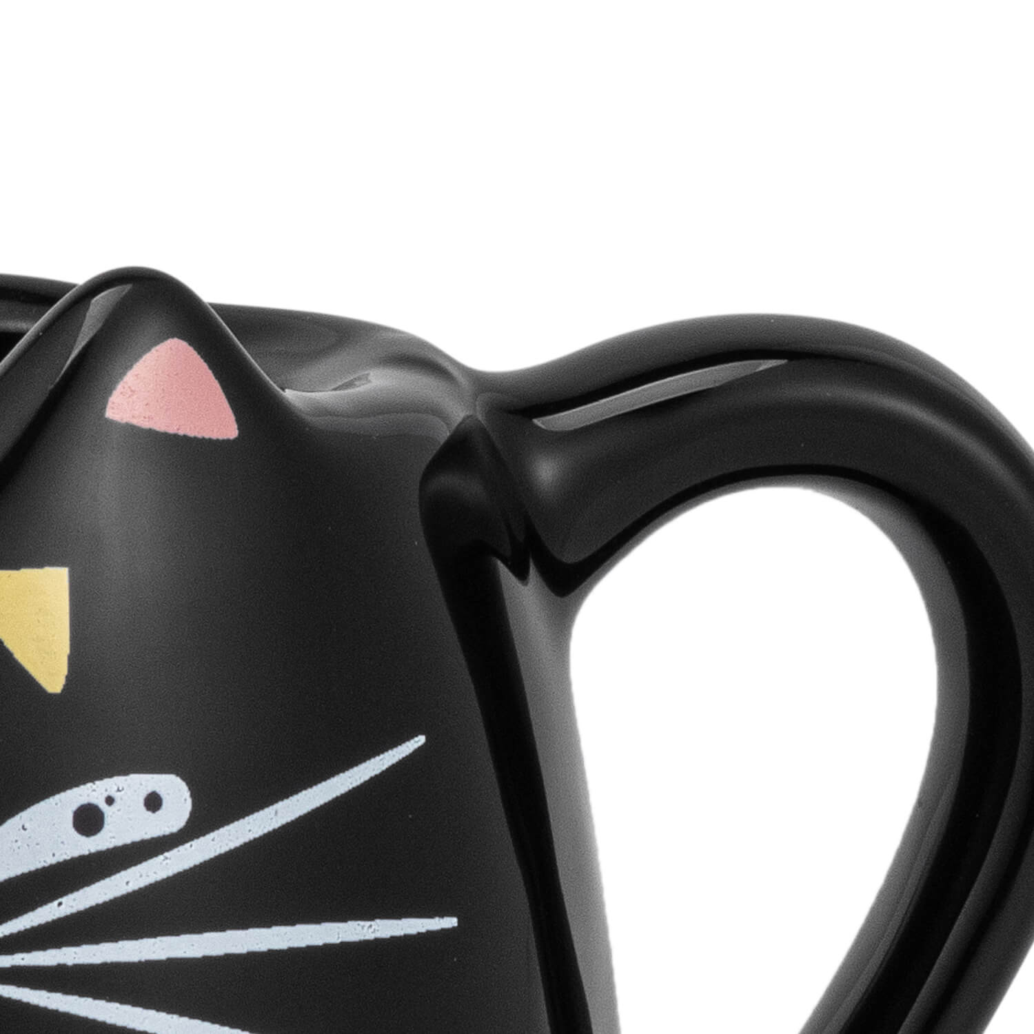 Caneca gato preto decoração cerâmica gatinho fofinho PET - Loja Bora,  Decora!