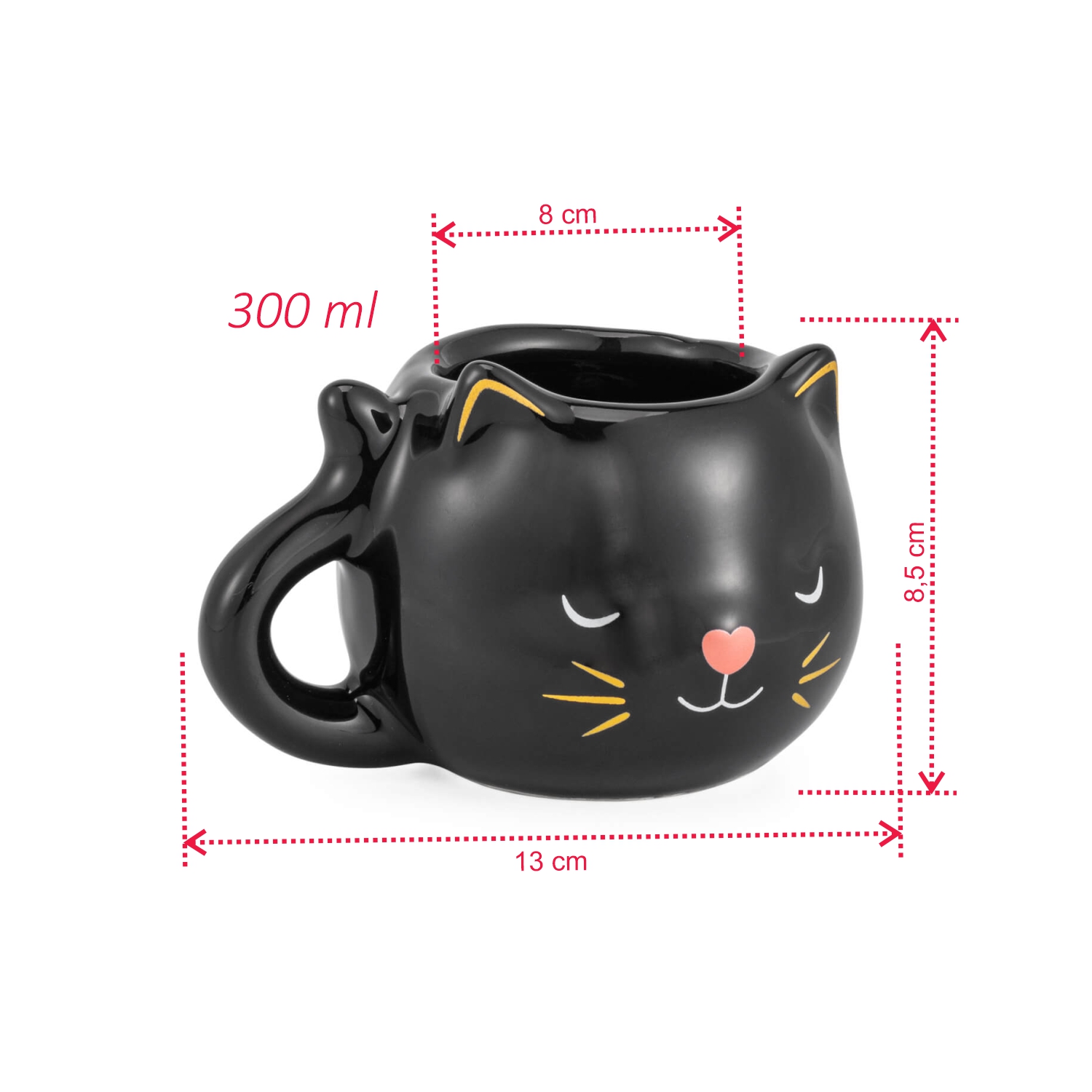 Kit 3 canecas 3D gatinhos fofos xícara gatinho fofa cerâmica - Loja Bora,  Decora!