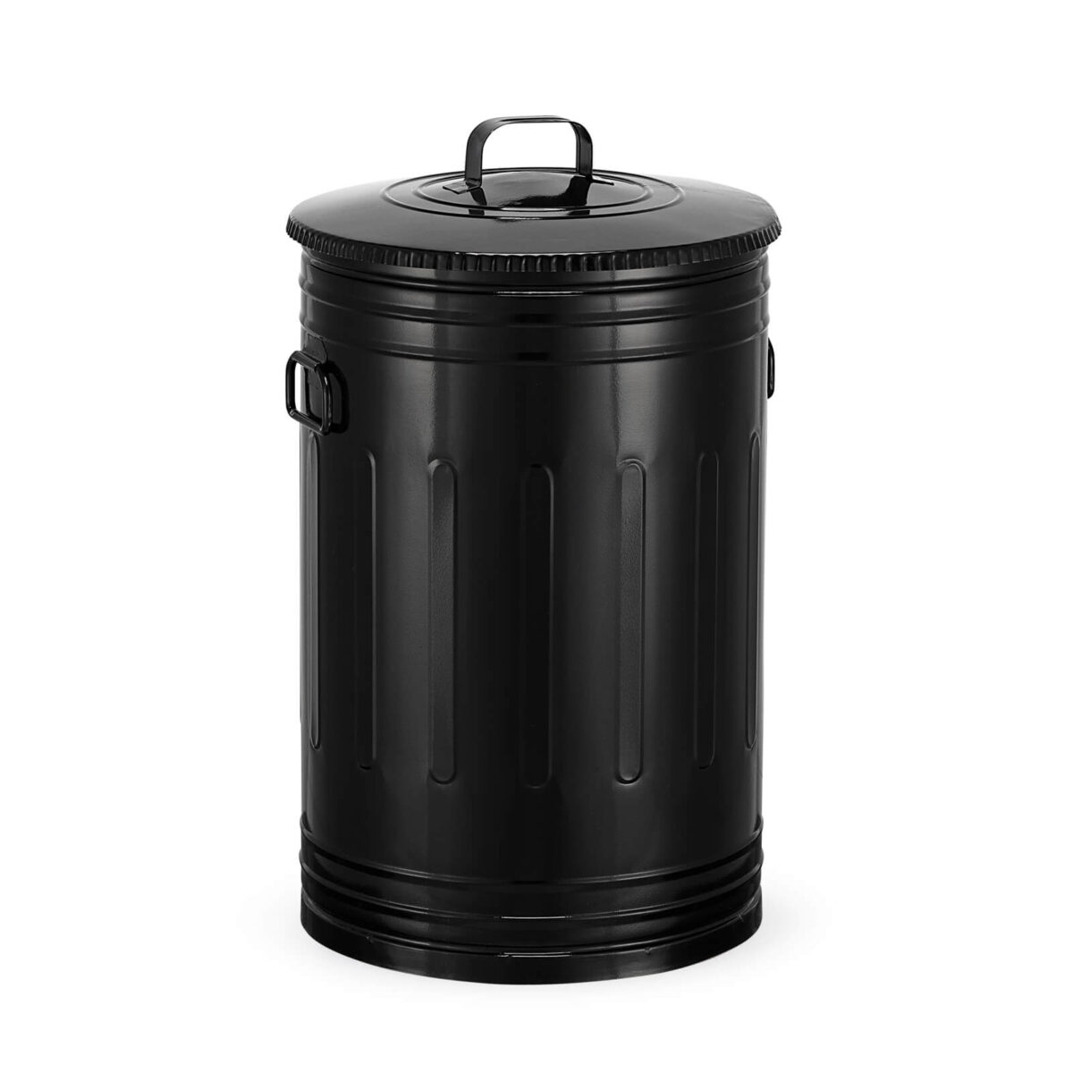 Lixeira 30 litros preta lata de lixo americana preta
