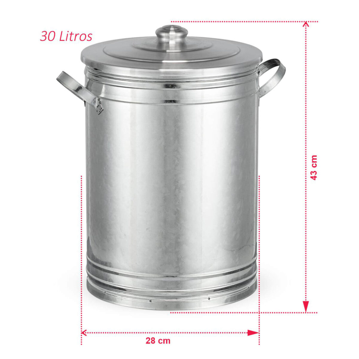 15167629598_CRAFT045_07.jpg Lixeira 30 litros tambor aço galvanizado com tampa